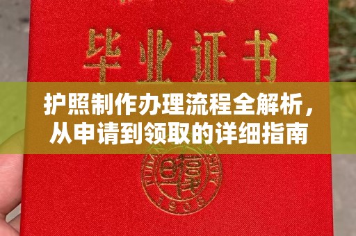 肇庆护照制作办理流程全解析，从申请到领取的详细指南