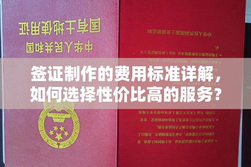 肇庆签证制作的费用标准详解，如何选择性价比高的服务？