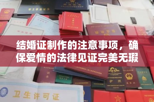 肇庆结婚证制作的注意事项，确保爱情的法律见证完美无瑕